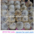 China wholesale real raccoon fur pom poms